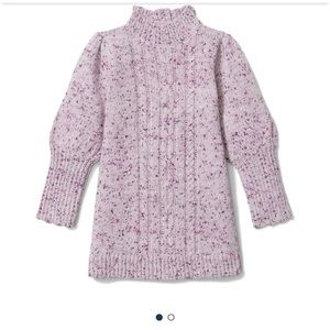 Janie & Jack size 5 lavender speckled sweater dress